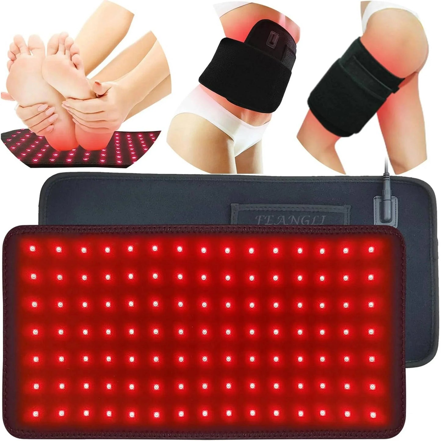 Red Light Therapy Pad Infrared LED Full Body Mat – Full-Body Wellness Pad for Home, Spa & Yoga, Photon Light Therapy Mat(U.S. Standard Plug)